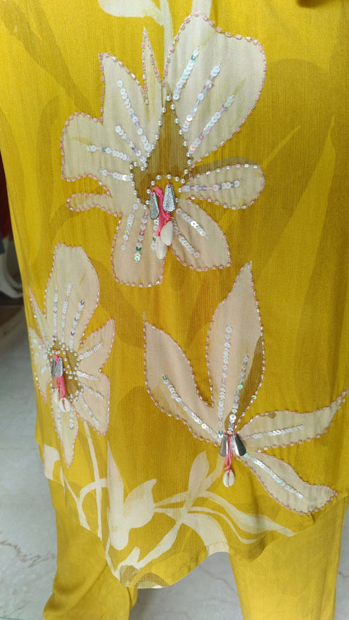 Lily Yellow Kurta Coord Set